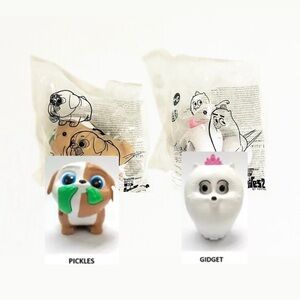 The Secret Life Of Pets 2 2019 Gidget & Pickles Burger King Toy Set